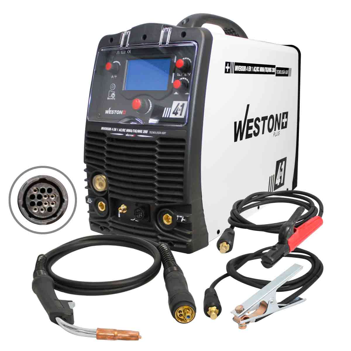 MULTIPROCESO 4EN1 AC/DC MMA/TIG/MIG 200A 220V-Z-67100