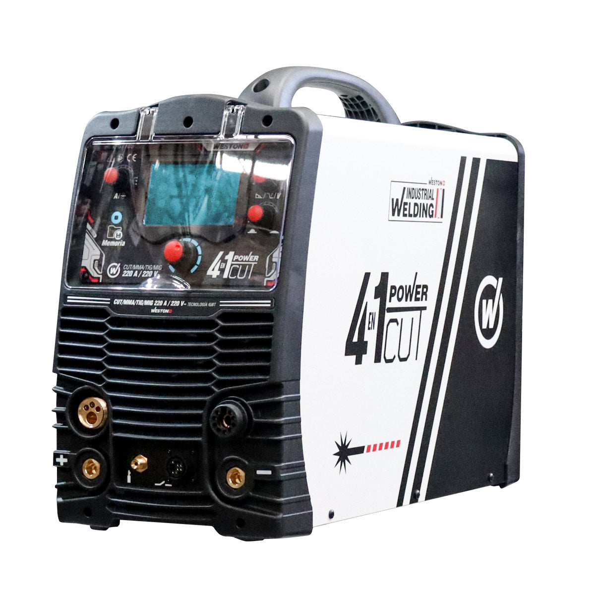 INVERSOR MULTIPROCESO 4 EN 1 MMA/TIG/MIG/CUT 220A 220V AC/DC-Z-67185