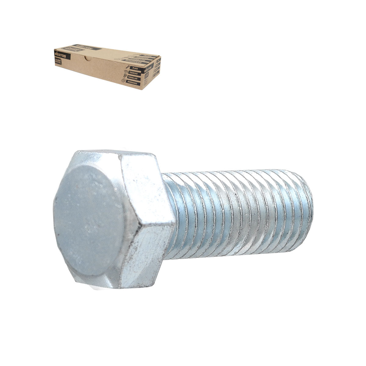 Tornillo Hexagonal Pulido G2 Galvanizado Rosca Completa 5/8-11 x 1-1/4 | ZN-19440-C