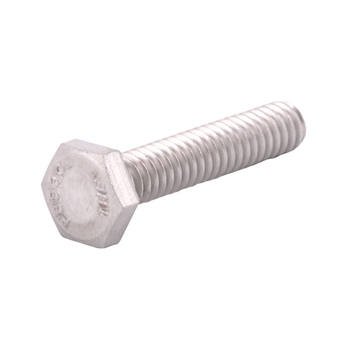 Tornillo Hexagonal Estándar Acero Inoxidable Tipo 304 1/2"-13 x 3" Rosca Completa | ZN-30084
