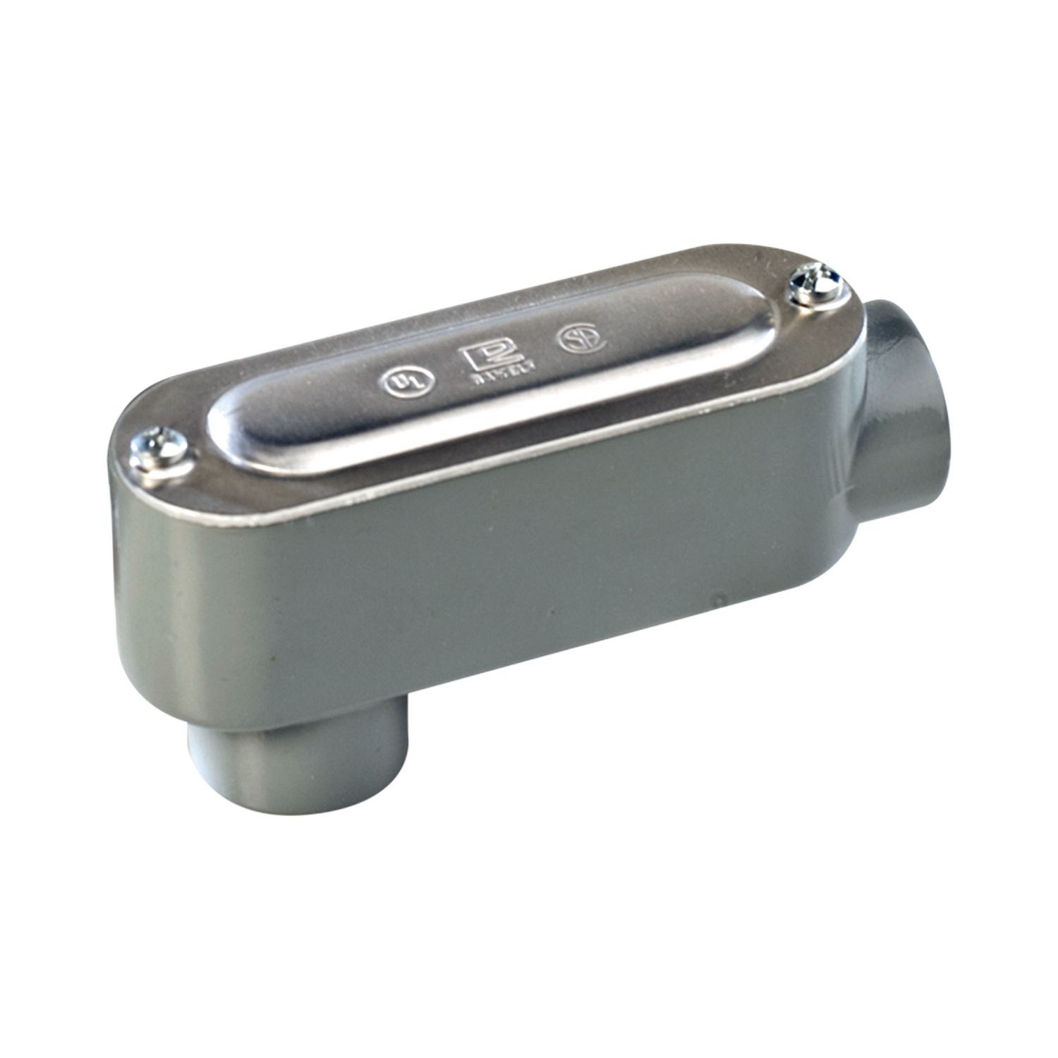 Caja De Registro Ovalada De Aluminio 3/4"
