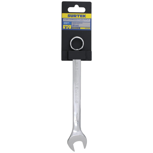 Llave Combinada Pulido Espejo Métrica, 12 Puntas, Surtek 100369