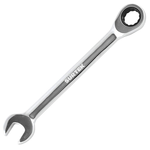 Llave Combinada Pulido Espejo De Matraca En Pulgadas, 12 Puntas, Surtek 100530