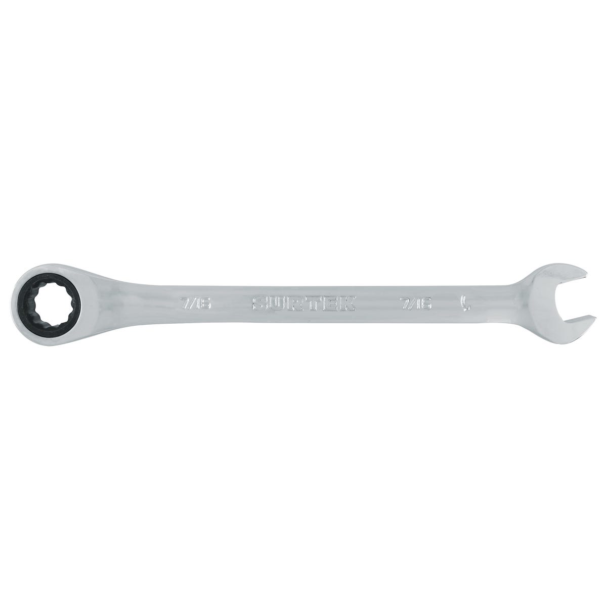 Llave Combinada Pulido Espejo De Matraca En Pulgadas, 12 Puntas, Surtek 100534