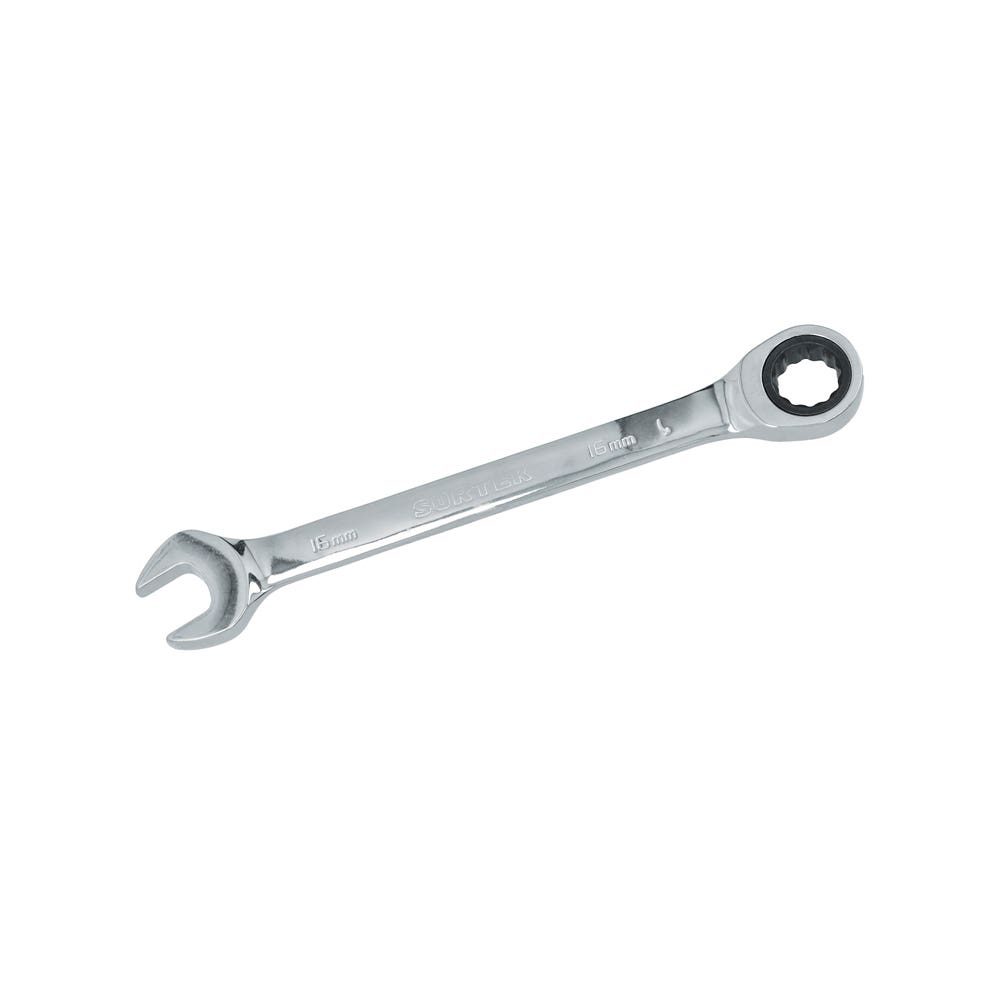 Llave Combinada Pulido Espejo De Matraca Métrica, 12 Puntas, Surtek 100586