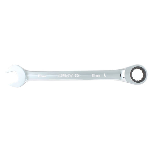 Llave Combinada Pulido Espejo De Matraca Métrica, 12 Puntas, Surtek 100589