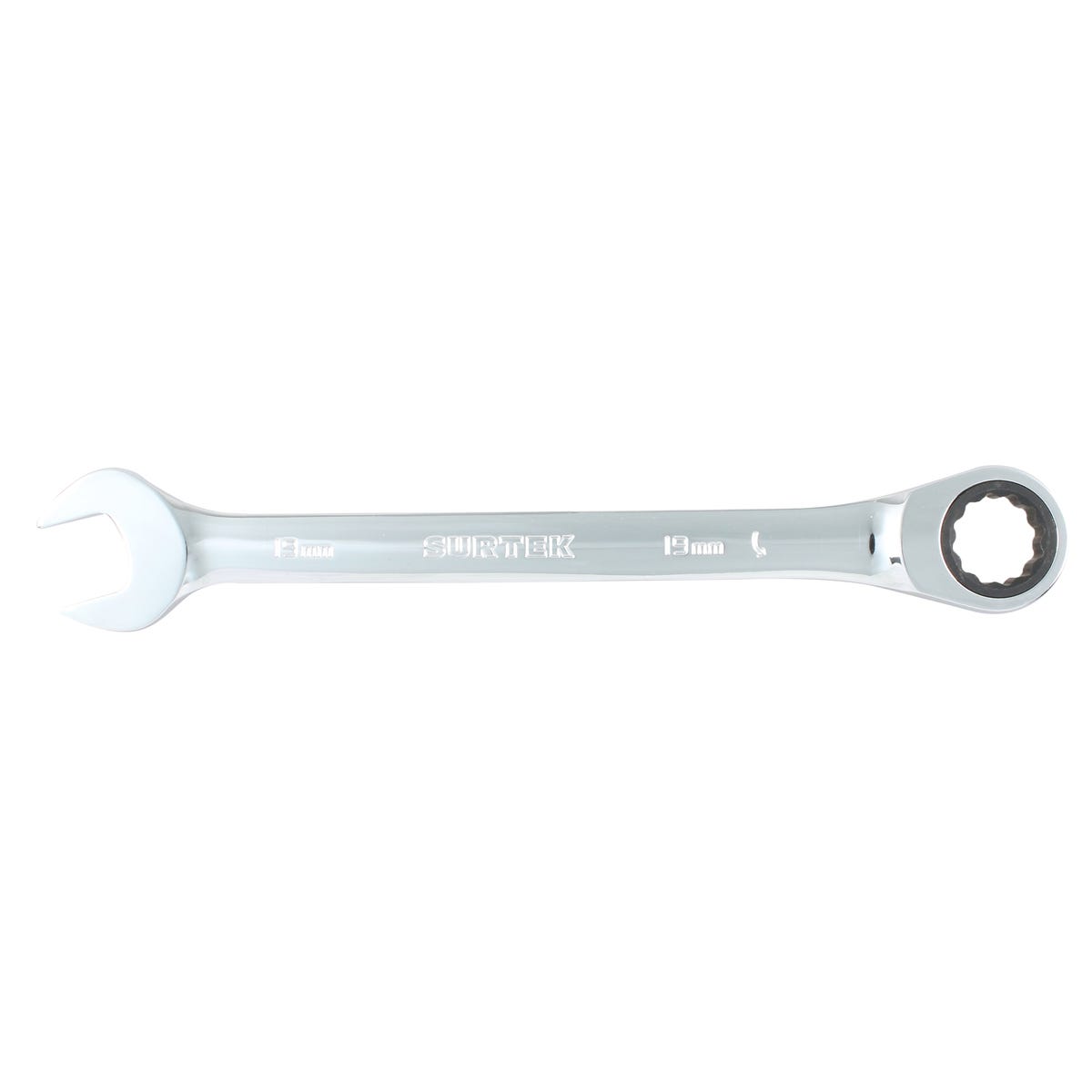 Llave Combinada Pulido Espejo De Matraca Métrica, 12 Puntas, Surtek 100589