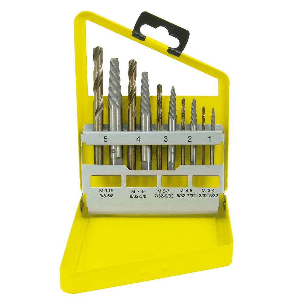 Juego De Extractor Para Tornillos Con Brocas, 10 Piezas, Surtek 107044