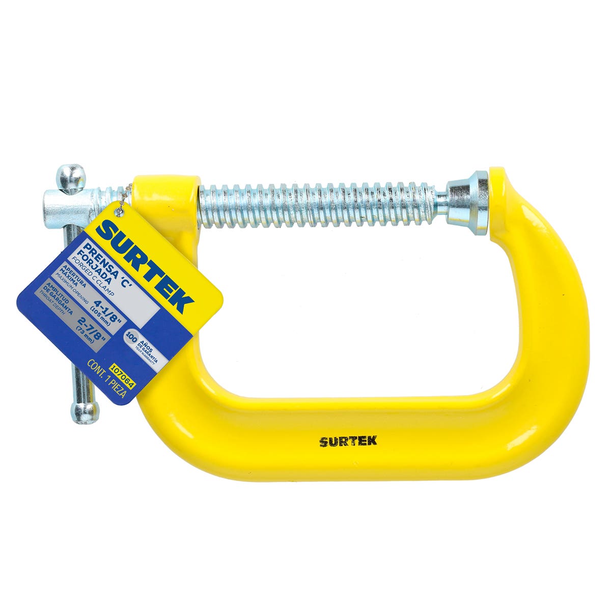 Prensa Tipo C Forjada De 4-1/8, Surtek 107064