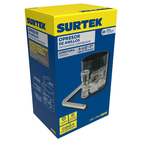 Opresor De Anillos Para Motor De Gasolina 3-1/2 A 7, Surtek 107222