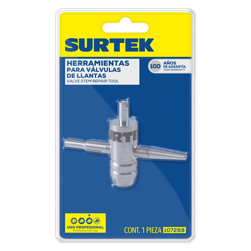 Herramienta Para Montaje Y Desmontaje Alma De Válvulas De Llantas, Surtek 107268