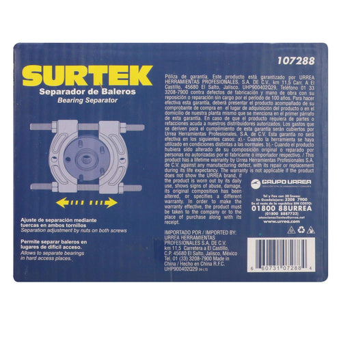 Separador De Baleros 1-1/4 A 2-1/4, Surtek 107288