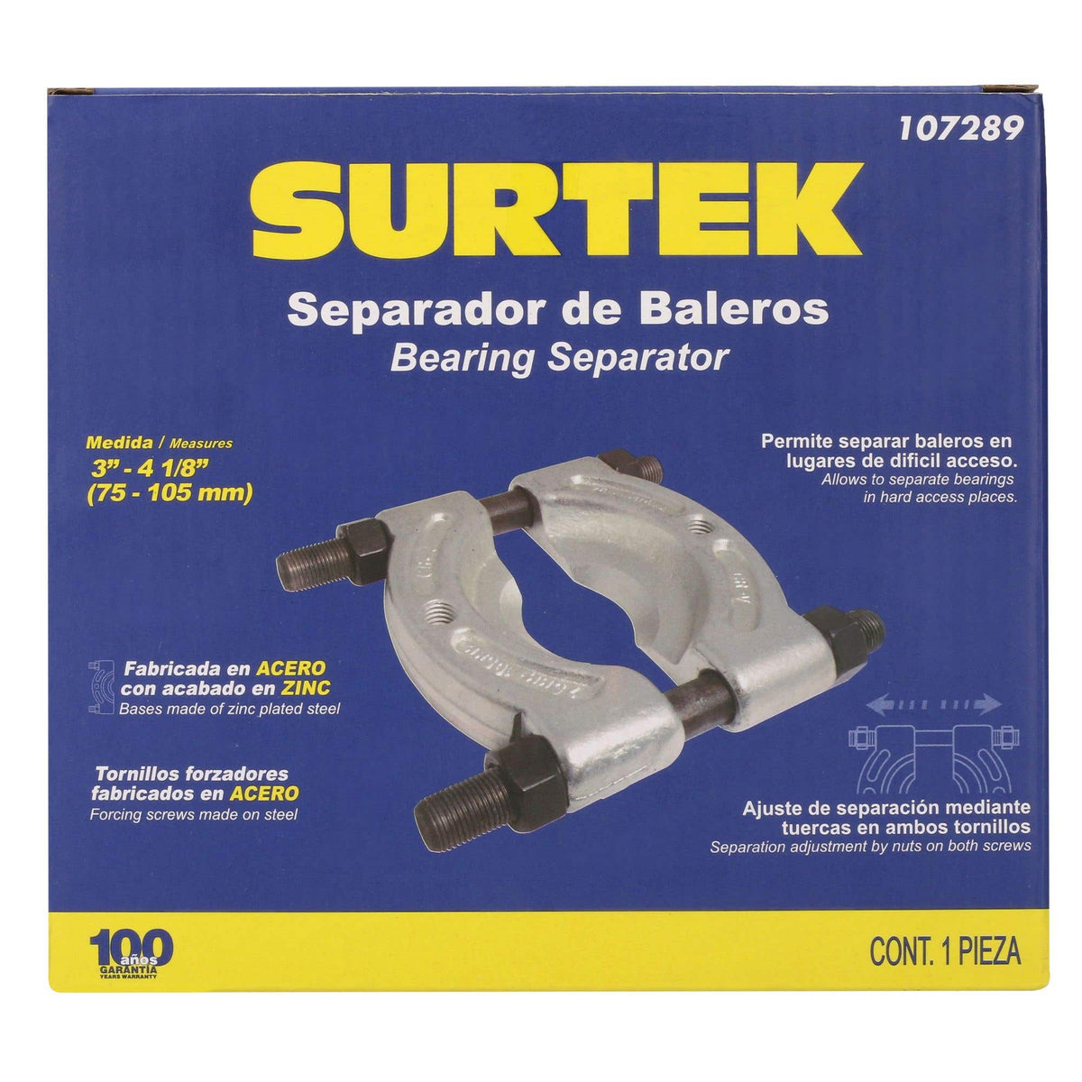 Separador De Baleros 3 A 4-1/2, Surtek 107289