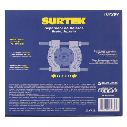 Separador De Baleros 3 A 4-1/2, Surtek 107289
