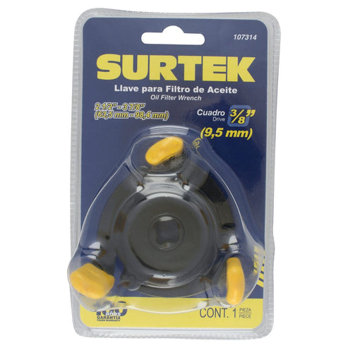 Llave Autoajustable De 3 Brazos Para Quitar Filtros De 2-1/2 A 3-7/8, Surtek 107314