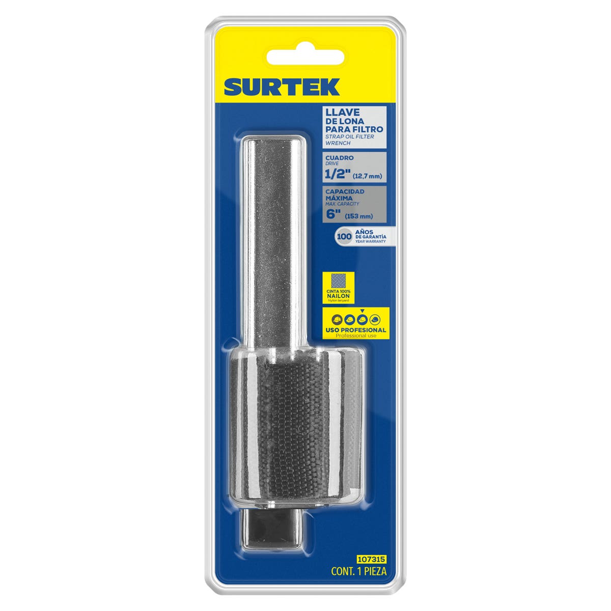 Llave De Lona Autoajustable Para Quitar Filtros De 0-6, Surtek 107315
