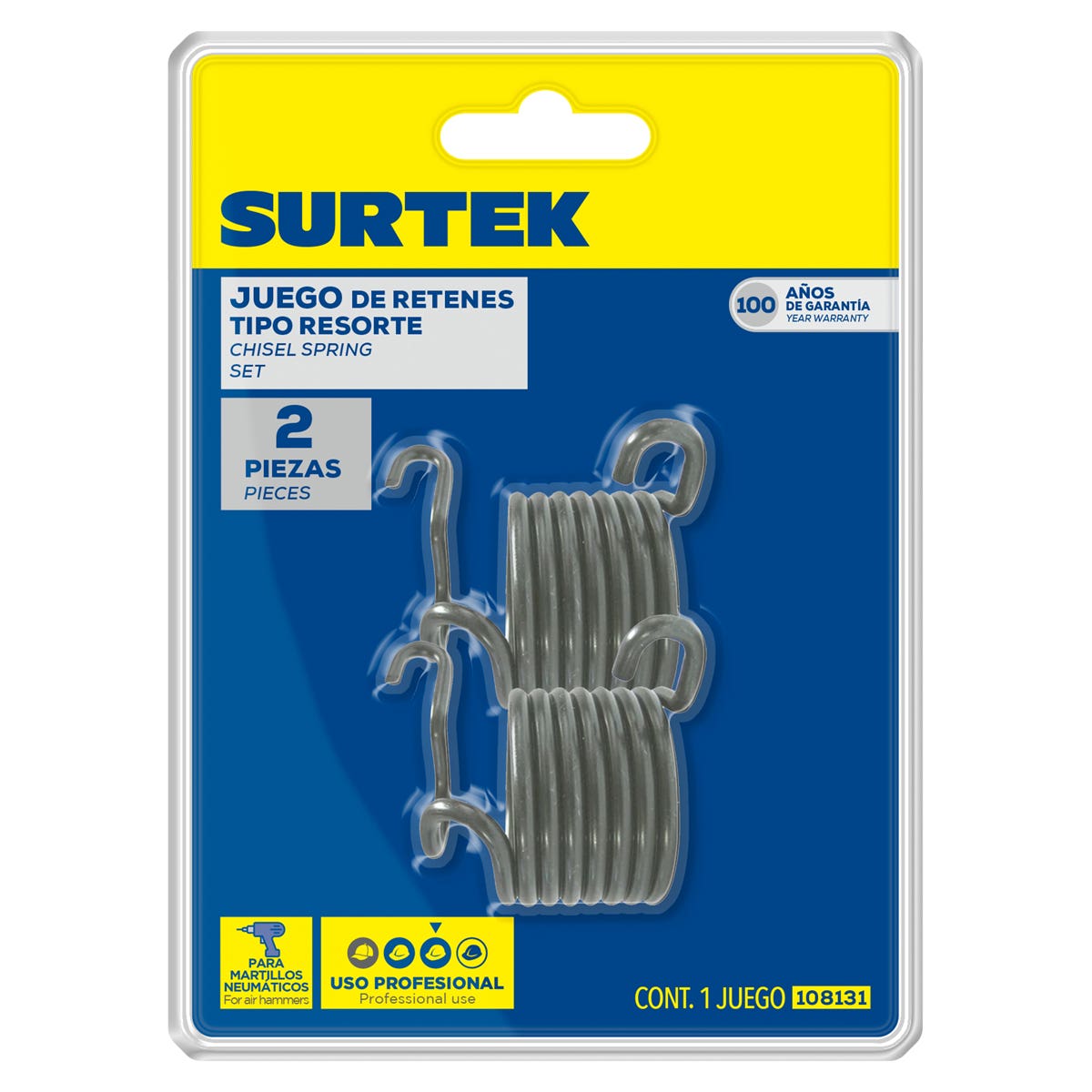 Juego De Retenes Para Cinceles, 2 Piezas, Surtek 108131
