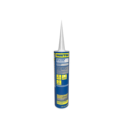 Silicón Color Transparente, 280 ml, Surtek 113450