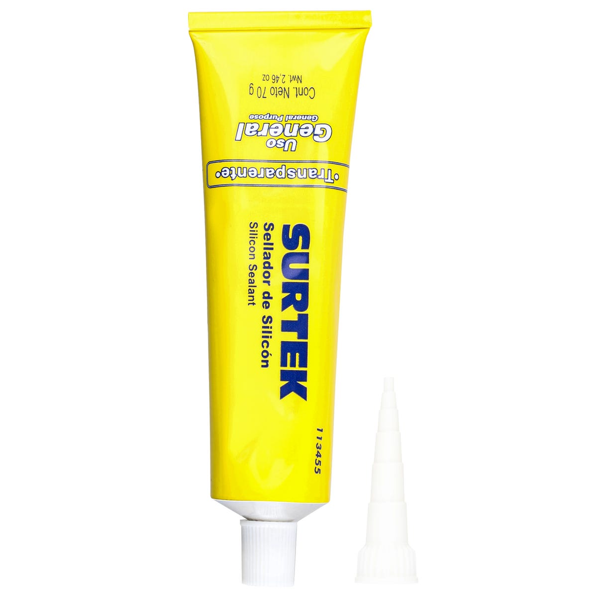 Silicón Transparente En Tubo, 85 g, Surtek 113455