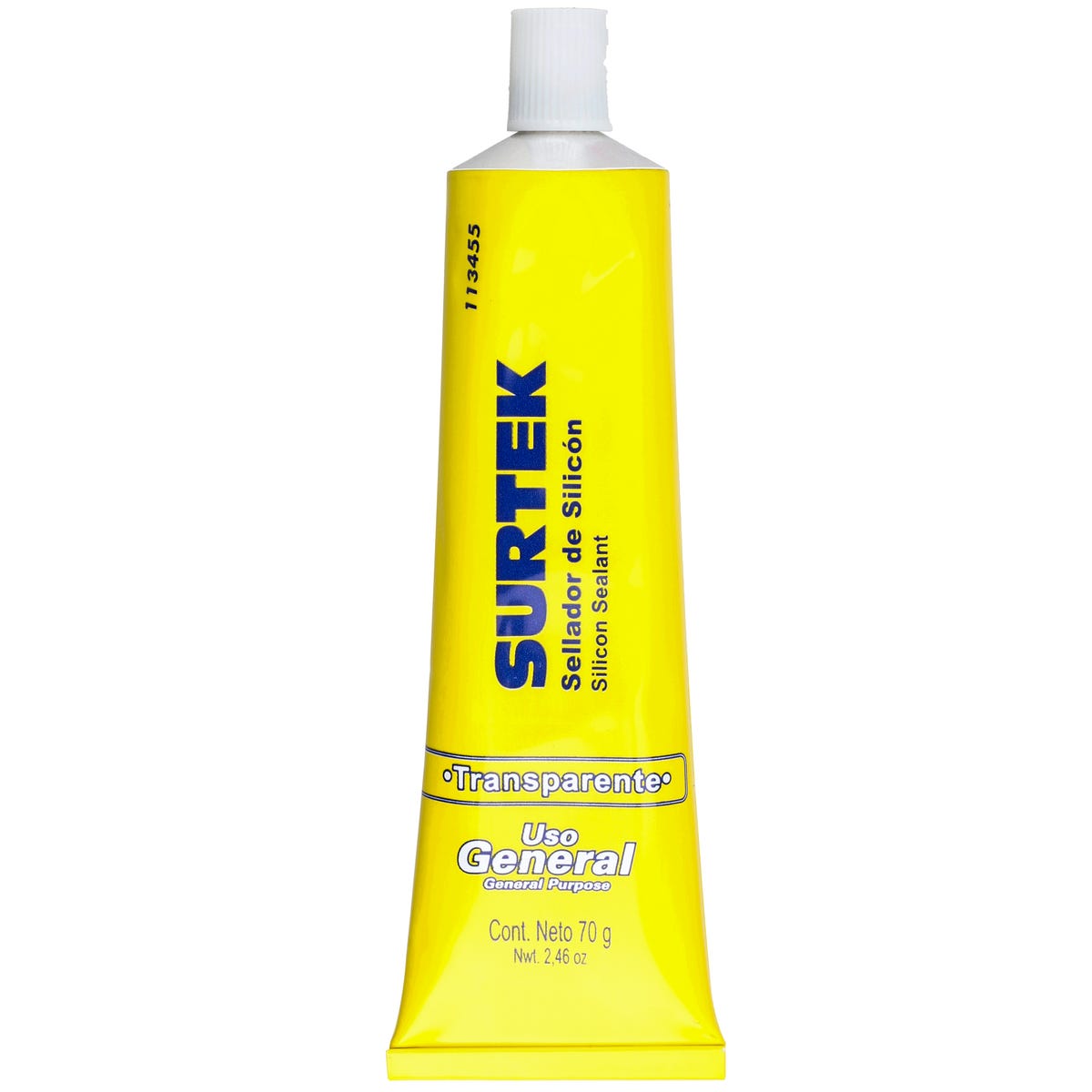 Silicón Transparente En Tubo, 85 g, Surtek 113455