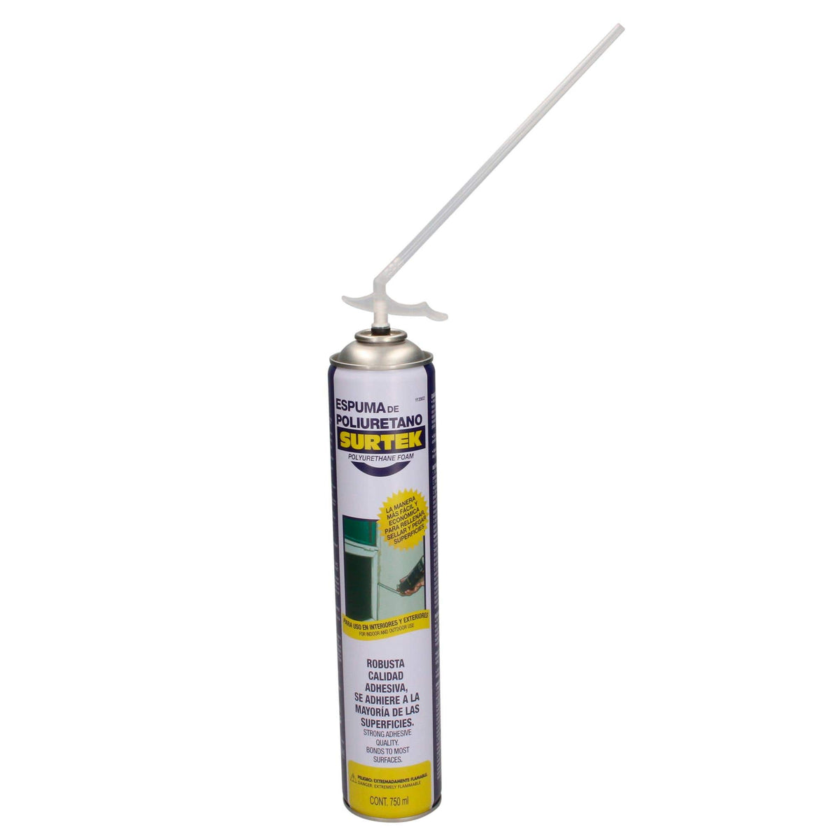 Espuma De Poliuretano Resistente A La Temperatura, 750 ml, Surtek 113502