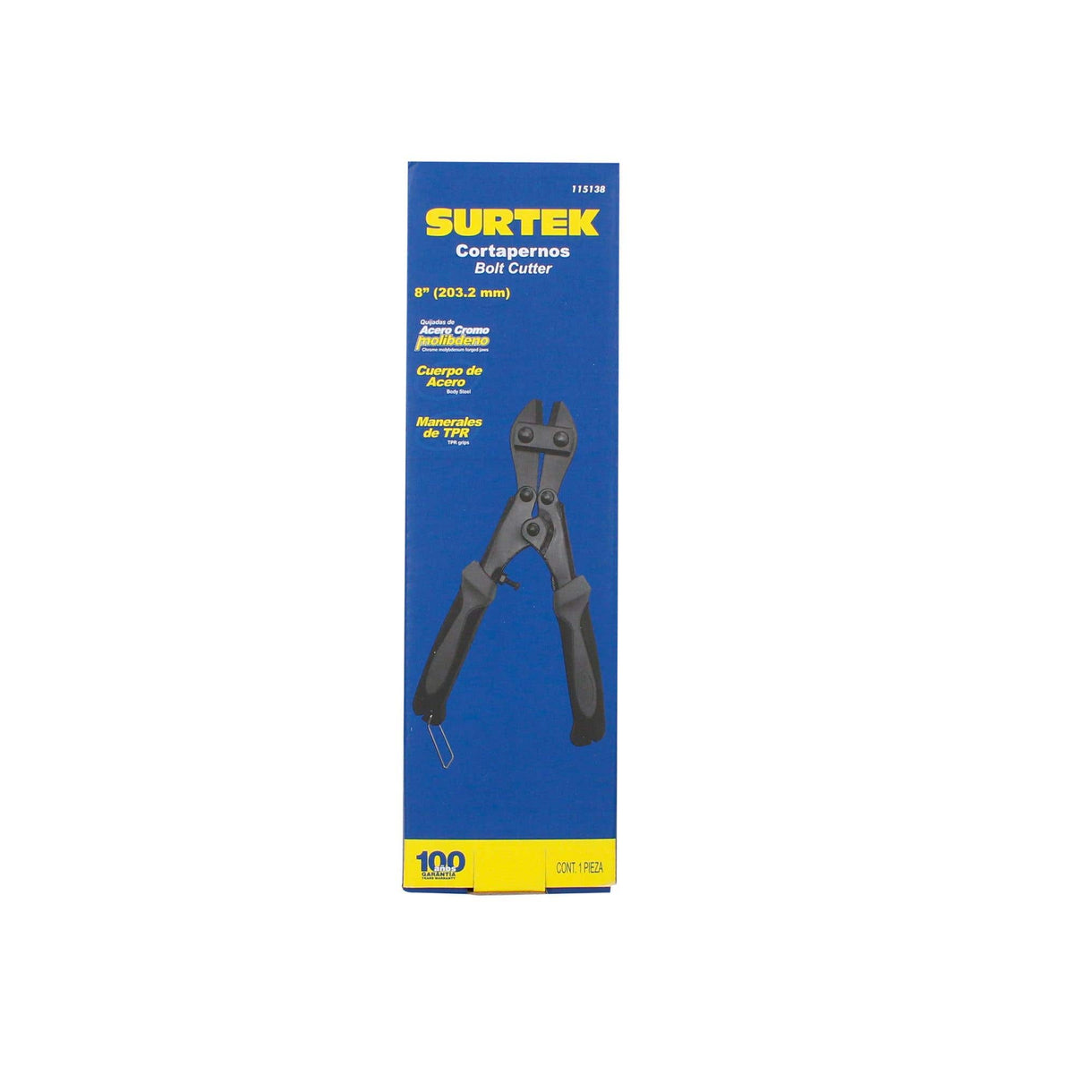 Cortapernos Con Mangos Tubulares Con Grip 8, Surtek 115138