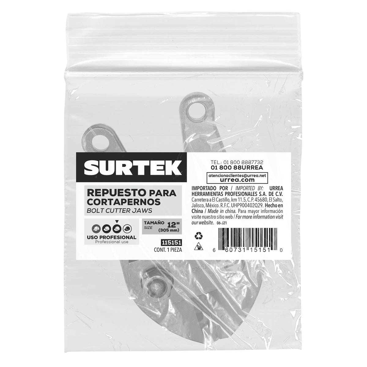 Repuesto Para Cortapernos 115139, Surtek 115151