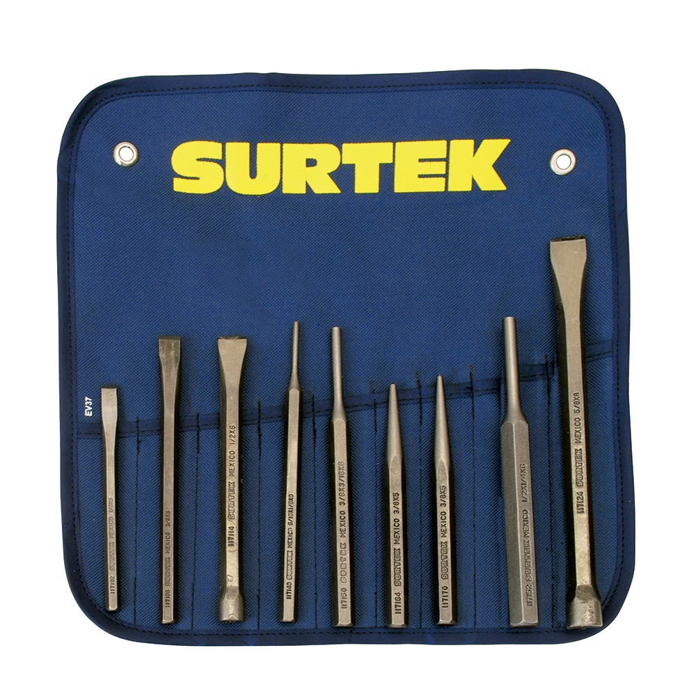 Juego De Puntos, Cinceles Y Botadores, Surtek 117194