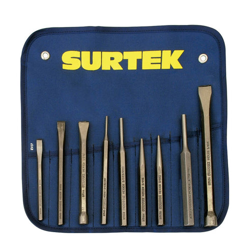 Juego De Puntos, Cinceles Y Botadores, Surtek 117194