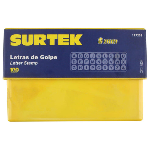 Juego De Letras De La A A La Z De Golpe 8 mm, 27 Piezas, Surtek 117228