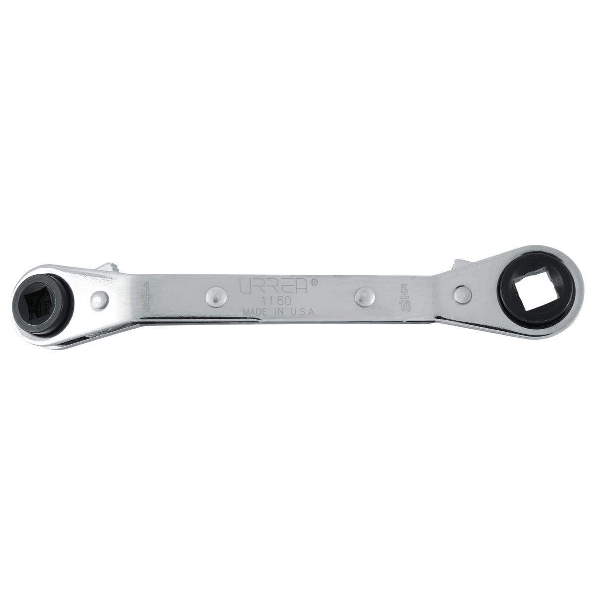 Llave De Estrías De Matraca Para Refrigeración En Pulgadas, 1/4 x 3/16- 3/8 x 5/16, Urrea 1180