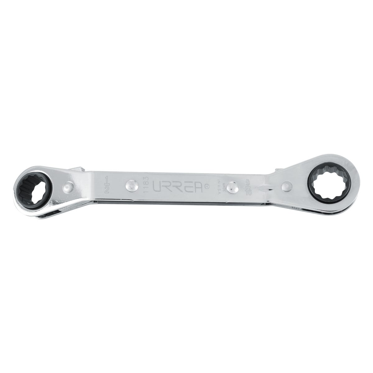 Llave De Estrías Acodada De Matraca 1/2" x 9/16" Urrea 1183