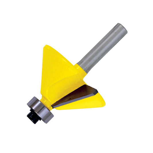 Broca Para Router De Acero Chaflán Con Balero 1-1/4 Zanco De 1/4, Surtek 119267