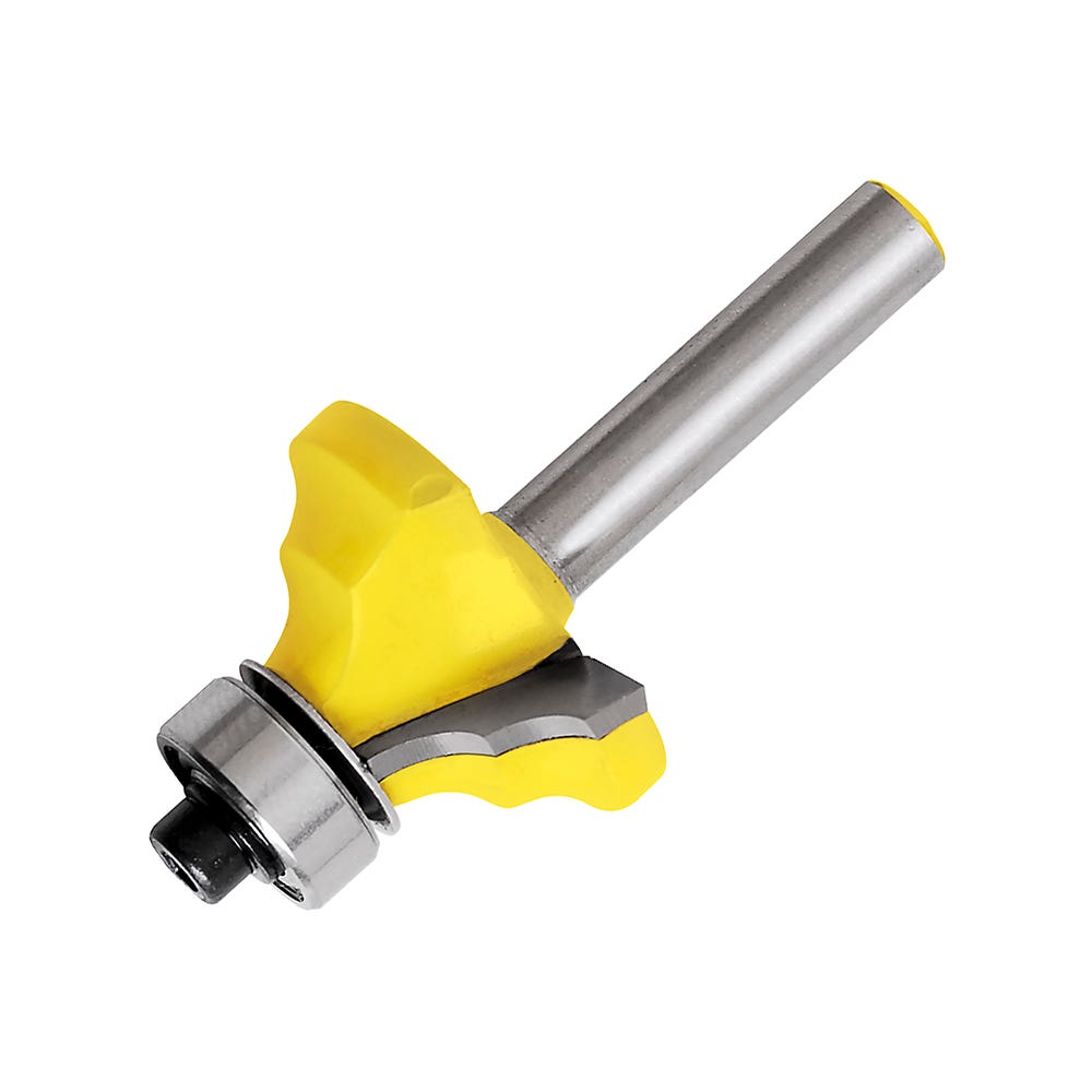 Broca Para Router De Acero Moldura Clásica Con Balero 1-1/8 Zanco De 1/4, Surtek 119279