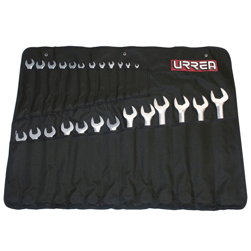 Juego De Llaves Combinadas Satinadas Métricas, 12 Puntas, Urrea 1200QMA