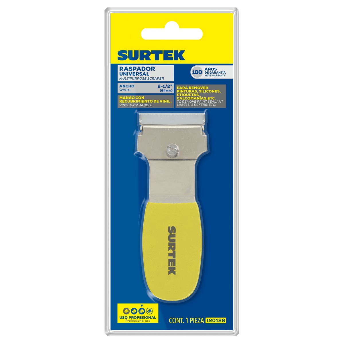 Raspador De Vidrio 1-1/2, Surtek 120128