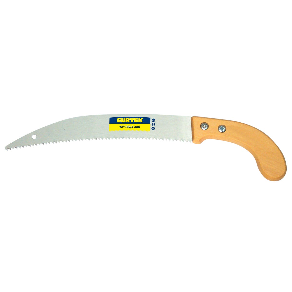 Serrucho De Poda Con Mango De Madera Curvo 12, Surtek 120260