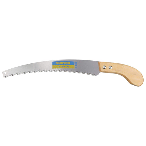 Serrucho De Poda Con Mango De Madera Curvo 12, Surtek 120260