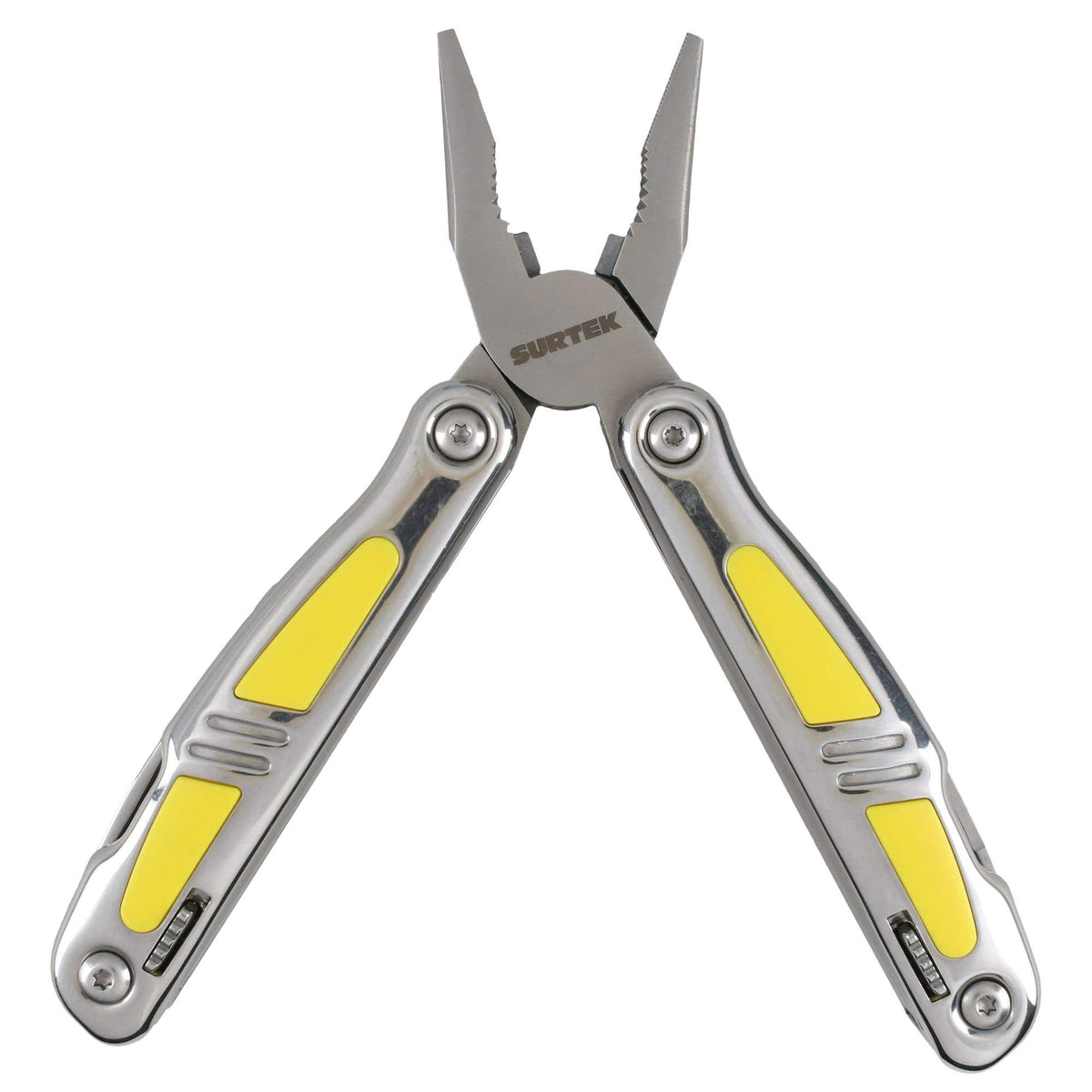 Pinza Multiherramienta Con Mango De Acero Inoxidable Y Plástico 14 En 1 De 6, Surtek 120525