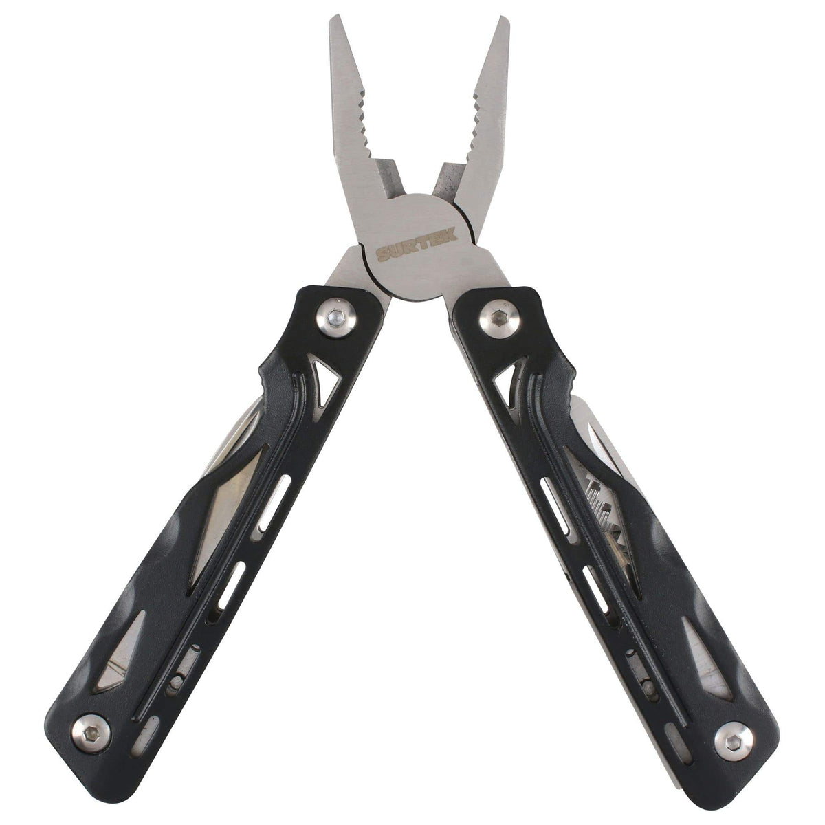 Pinza Multiherramienta Con Mango De Aluminio Y Plástico 13 En 1, Surtek 120527