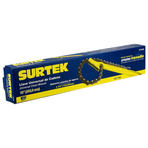 Llave Universal De Cadena De Acero De 4-3/4, Surtek 121056