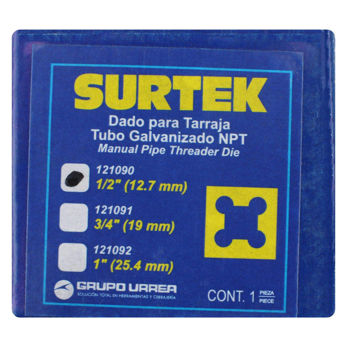 Dado Para Tarraja De 1/2 NPT, Surtek 121090