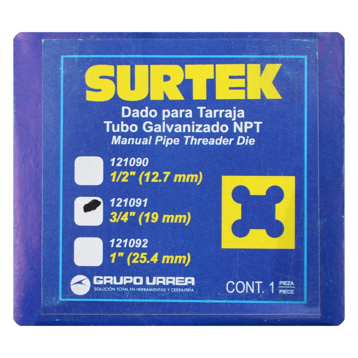 Dado Para Tarraja De 3/4 NPT, Surtek 121091