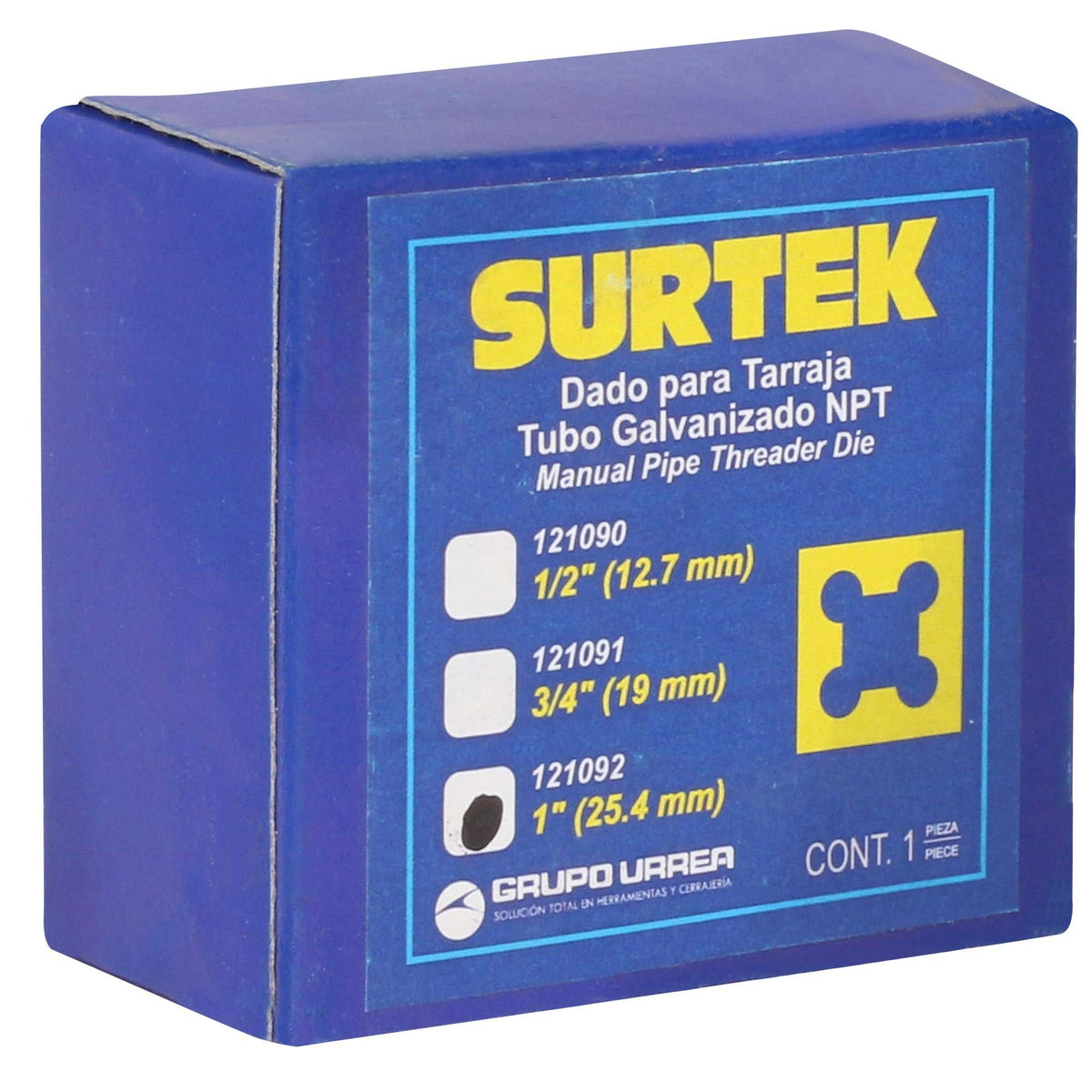Dado Para Tarraja De 1 NPT, Surtek 121092