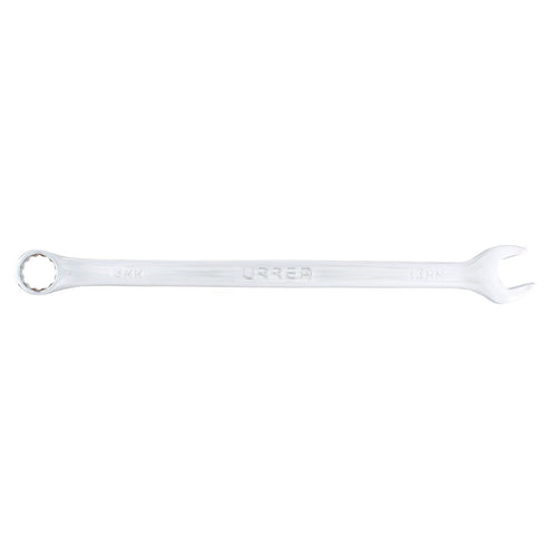 Llave Combinada Extra Larga Pulido Espejo Métrica, 12 Puntas, Urrea 1213ML
