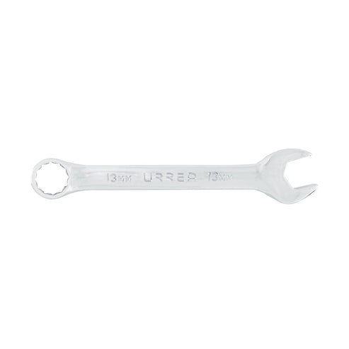 Llave Combinada Corta Pulido Espejo Métrica, 12 Puntas, Urrea 1213MT