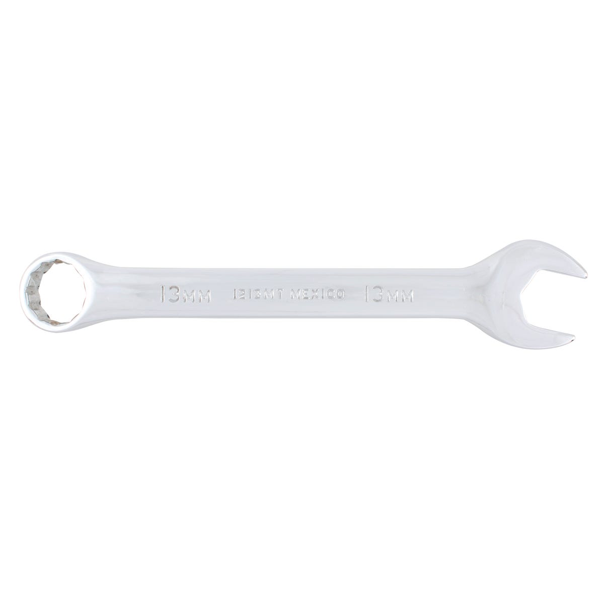 Llave Combinada Corta Pulido Espejo Métrica, 12 Puntas, Urrea 1213MT