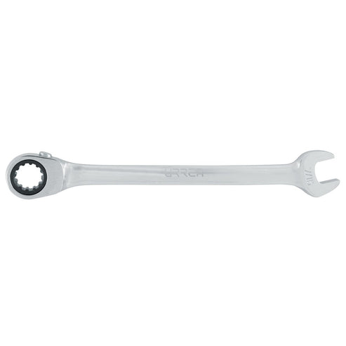 Llave Combinada Pulido Espejo De Matraca Spline Reversible En Pulgadas, 7/16, Urrea 1214CMR