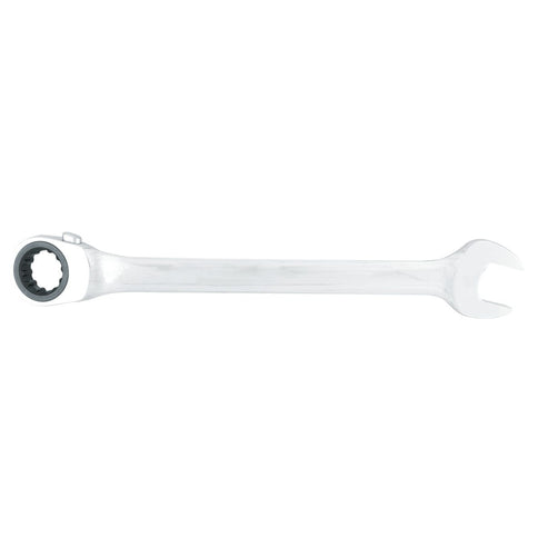 Llave Combinada Pulido Espejo De Matraca Spline Reversible En Pulgadas, 7/16, Urrea 1214CMR