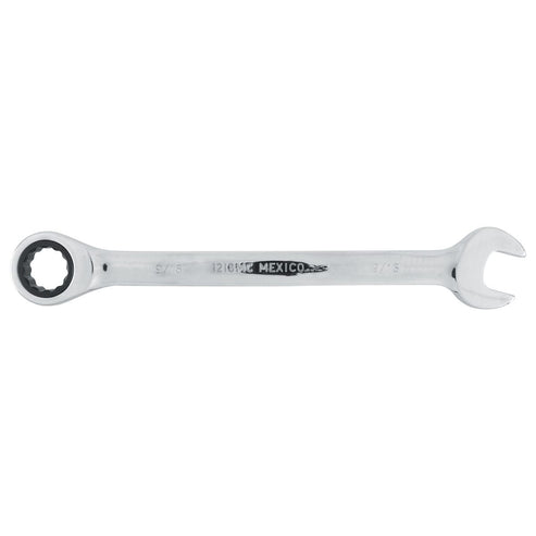 Llave Combinada Pulido Espejo De Matraca En Pulgadas, 12 Puntas, 9/16" Urrea 1218CM